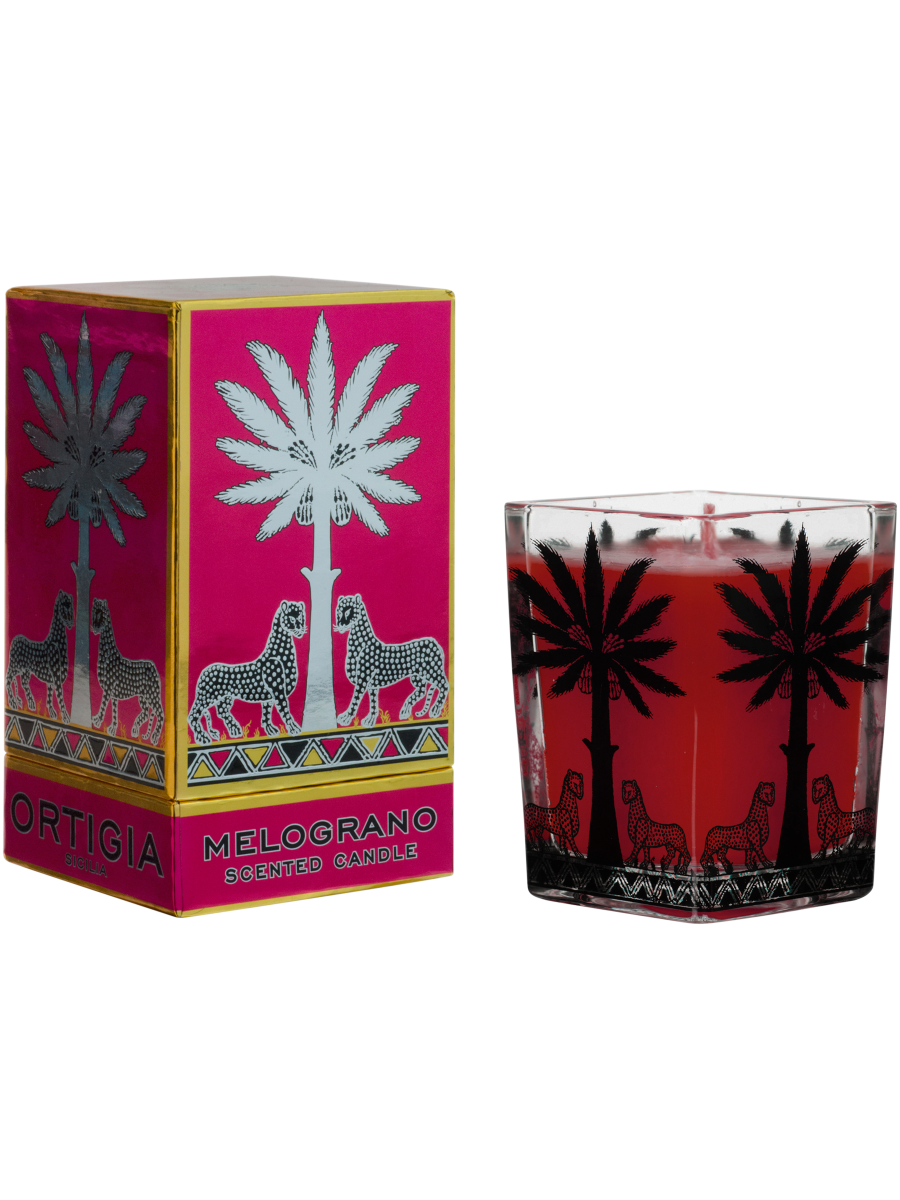 Pomegranate Large Square Candle