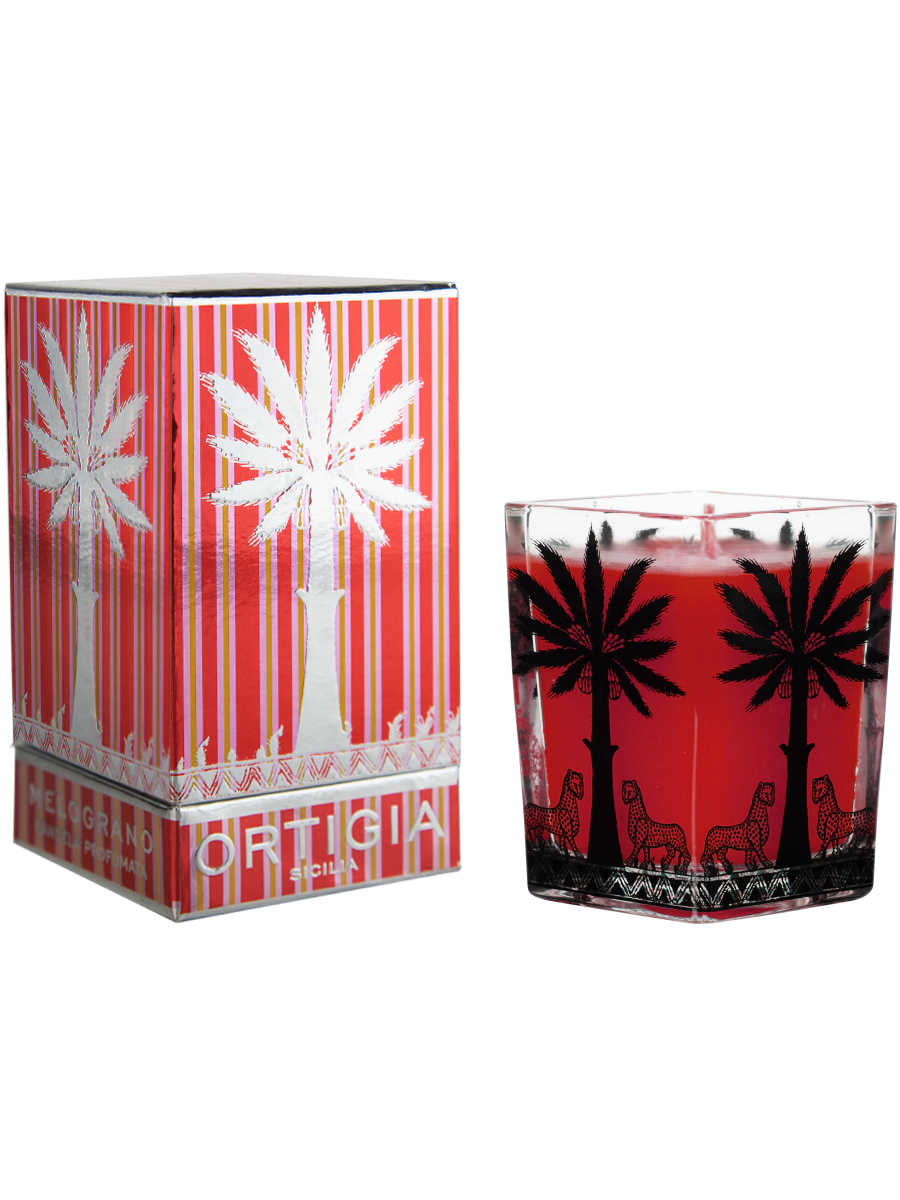 Melograno (Pomegranate) Large Square Candle (vintage packaging)