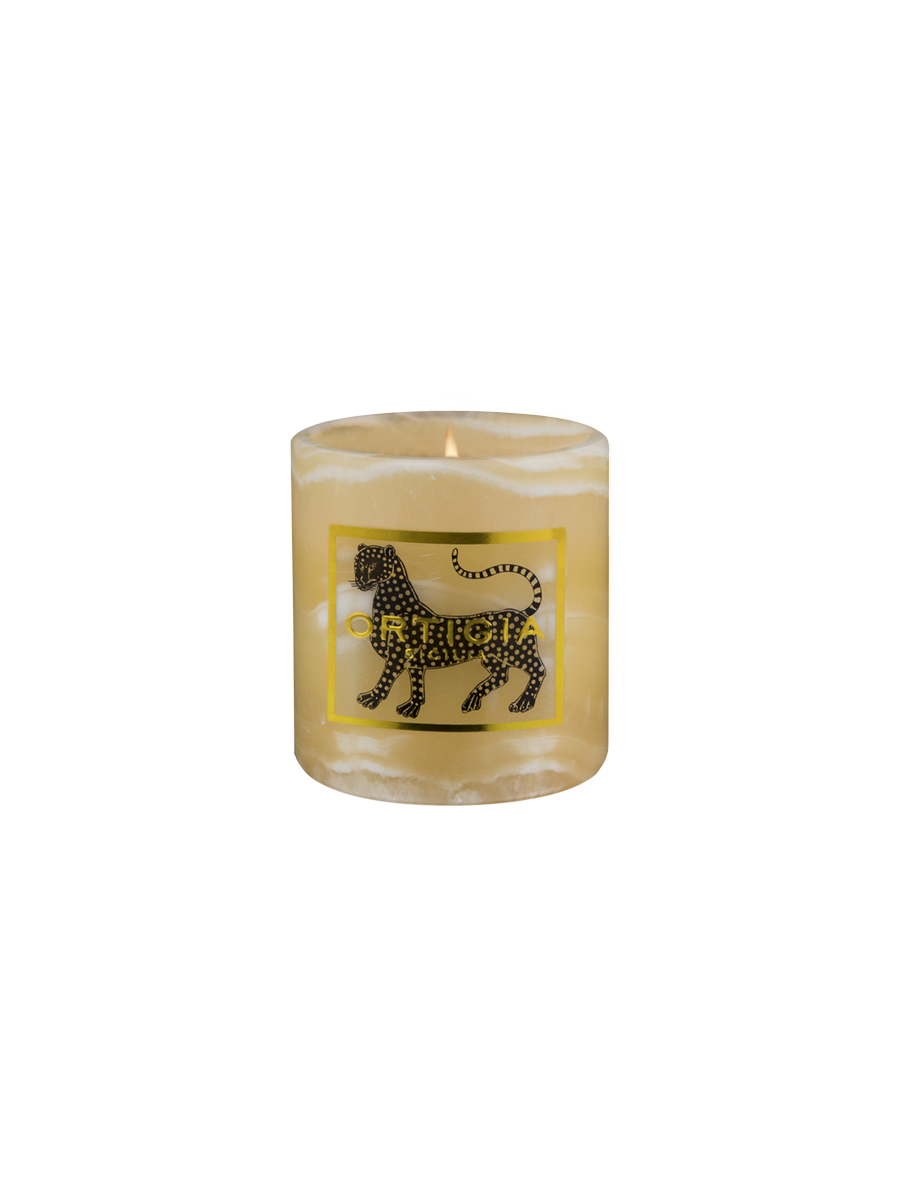 Ambra Nera Alabaster Candle Mini